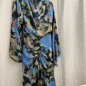 ASOS Multicolor Floral Long Sleeve Dress